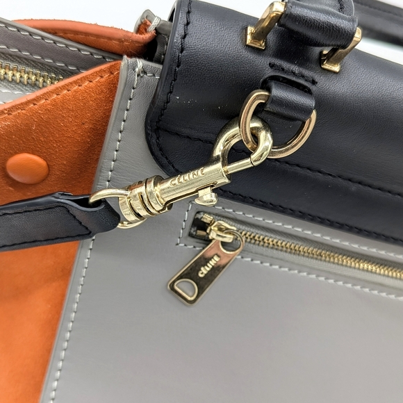 Celine Medium tri-color Trapeze - Picture 5 of 14